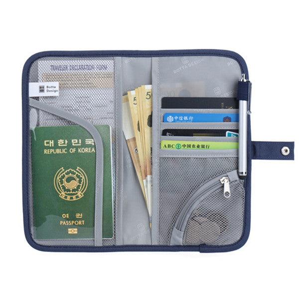 Portable Travel Zipper Passport Bags Waterproof Card Holder Coin Bags - MRSLM