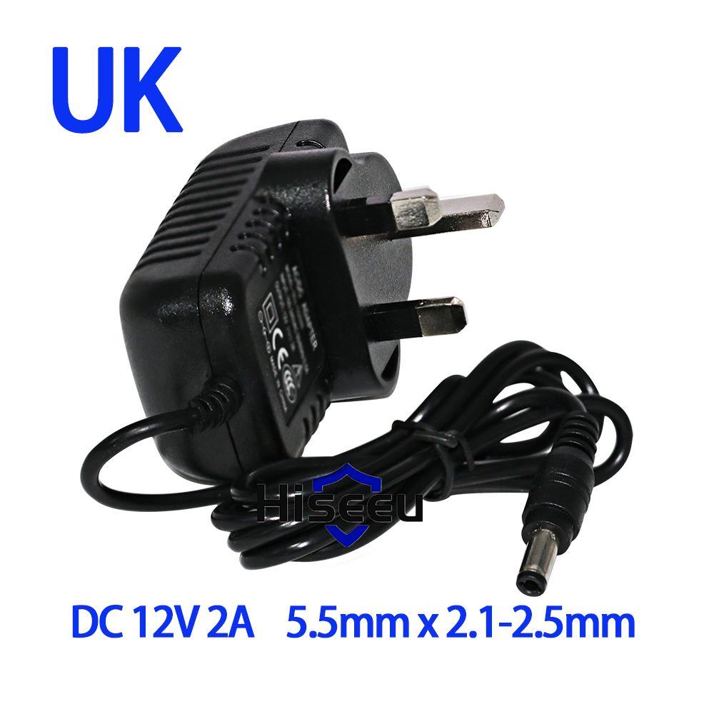 Hiseeu AC 100-240V to DC 12V 2A Switch Switching Power Supply Converter Adapter EU UK US AU 5.5mm*2.5mm Plug - MRSLM