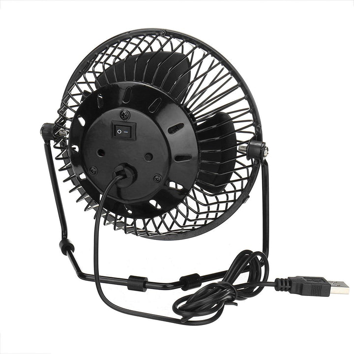 Mini USB Desktop Cooling Fan Cooler with Real Time LED Clock Temperature Display for Office Computer Laptop - MRSLM