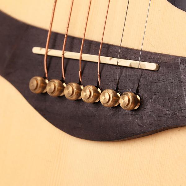 Copper Abalone Guitar Bridge Bone Pins Set Guitar Parts For Acoustic Guitar - MRSLM