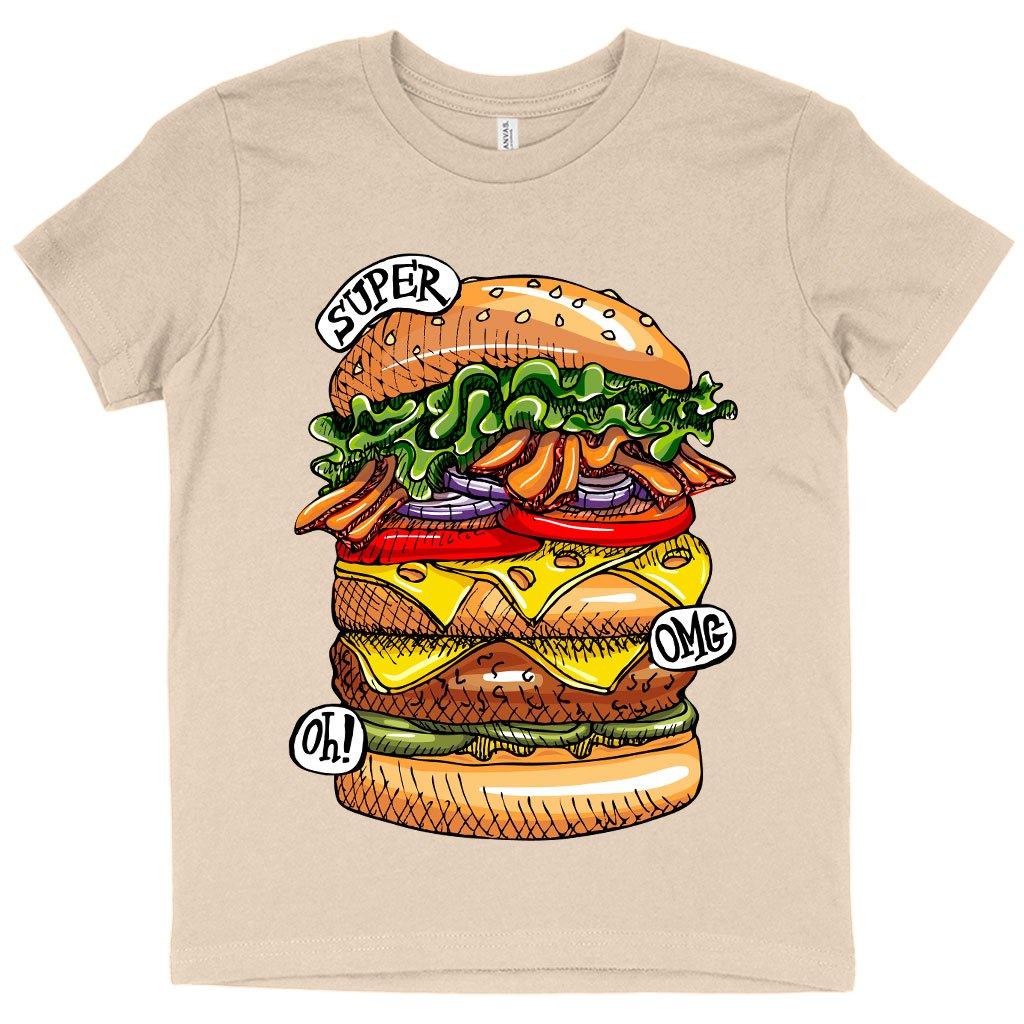 Kids' Burger T-Shirt - Cool Food T-Shirts - MRSLM