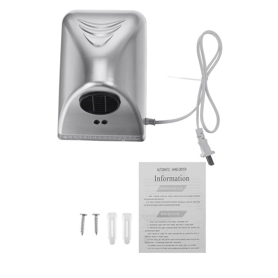 1000W Hotel Automatic Infrared Sensor Hand Dryer Household Bathroom Hand Dryer Decorations - MRSLM