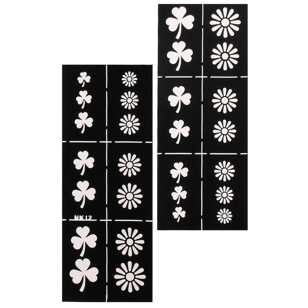 Nail Art Stencils Designs Vinyl Diecut Stickers Decal Decoration Tool - MRSLM