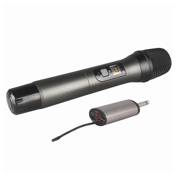 BAOBAOMI U-D100 UHF USB Karaoke Handheld Microphone KTV Professional Player PC Mic Speaker with Receiver - MRSLM