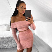 New Sexy Pleated One Shoulder Skirt - MRSLM