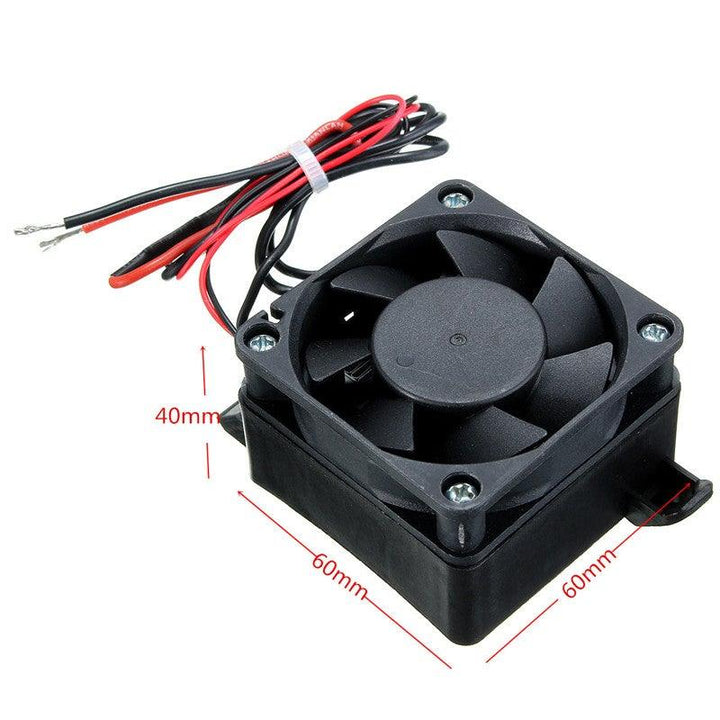 100W 12V 60x60mm DC PTC Fan Heater Constant Temperature Incubator - MRSLM