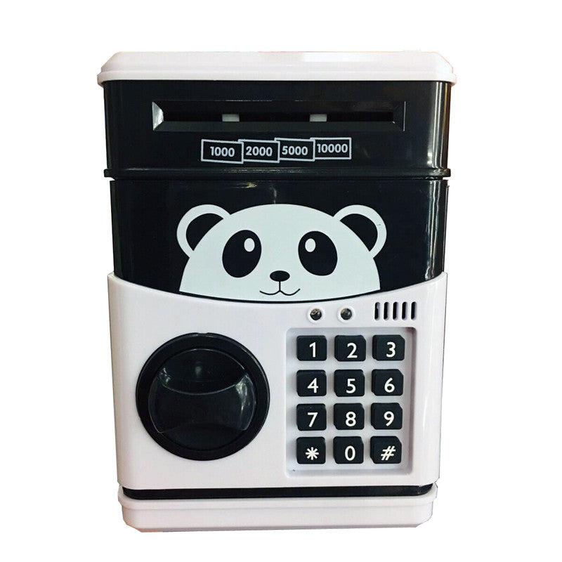 Coins Saving Box Bank Safe Box Automatic Deposit Banknote Christmas Gift Panda Electronic Piggy Bank ATM Password Money Box Cash - MRSLM