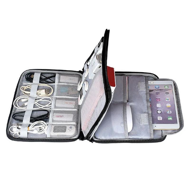 Multifunction Nylon Laptop Accessories Storage Bag Cable Organizer Travel Bag Unpack - MRSLM