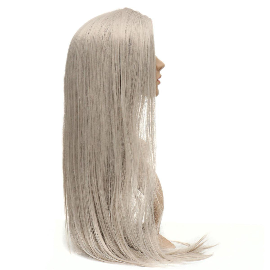 28inch Straight Bang Synthesis Hair Long Full Wig Cosplay Former Lace Women - MRSLM
