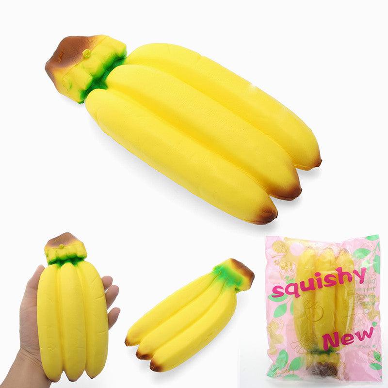YunXin Squishy Banana Jumbo 20cm Soft Sweet Slow Rising With Packaging Fruit Collection Gift Decor - MRSLM