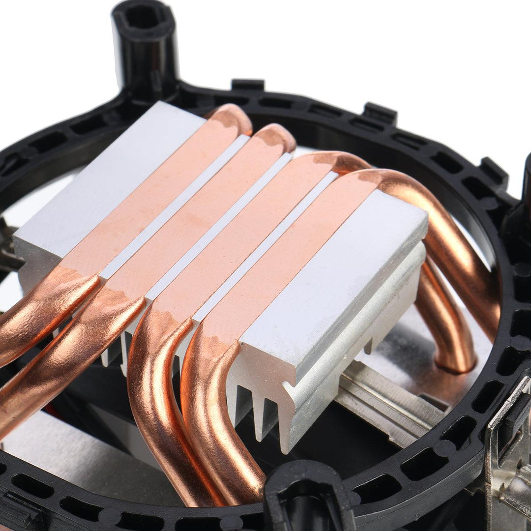 Colorful Backlit 3 Pin Single Fan 4 Copper Tube Dual Tower CPU Cooling Fan Cooler Heatsink for Intel AMD - MRSLM