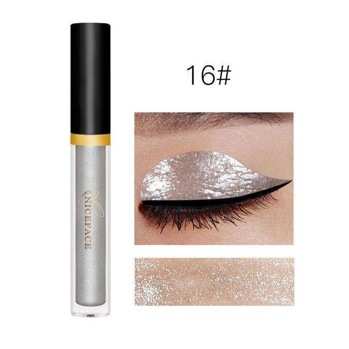 17 Colors Liquid Eye Shadow Diamond Shimmer Glitter Eye Highlighter Makeup Long-Lasting - MRSLM