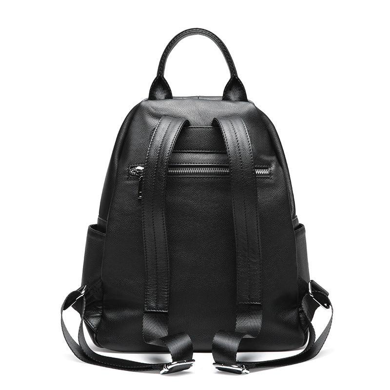 New Backpack Leather Handbags Tide Ins Wild Top Layer Cowhide Ladies Backpack Travel Handbags - MRSLM