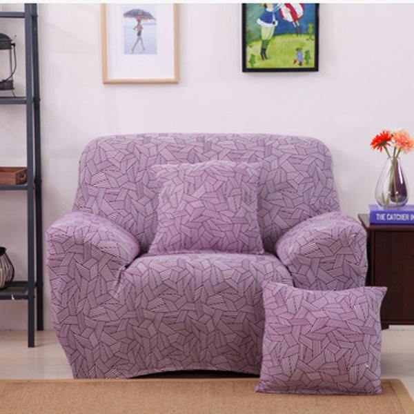 One Seater Textile Spandex Strench Flexible Printed Elastic Sofa Couch Cover Furniture Protector - MRSLM