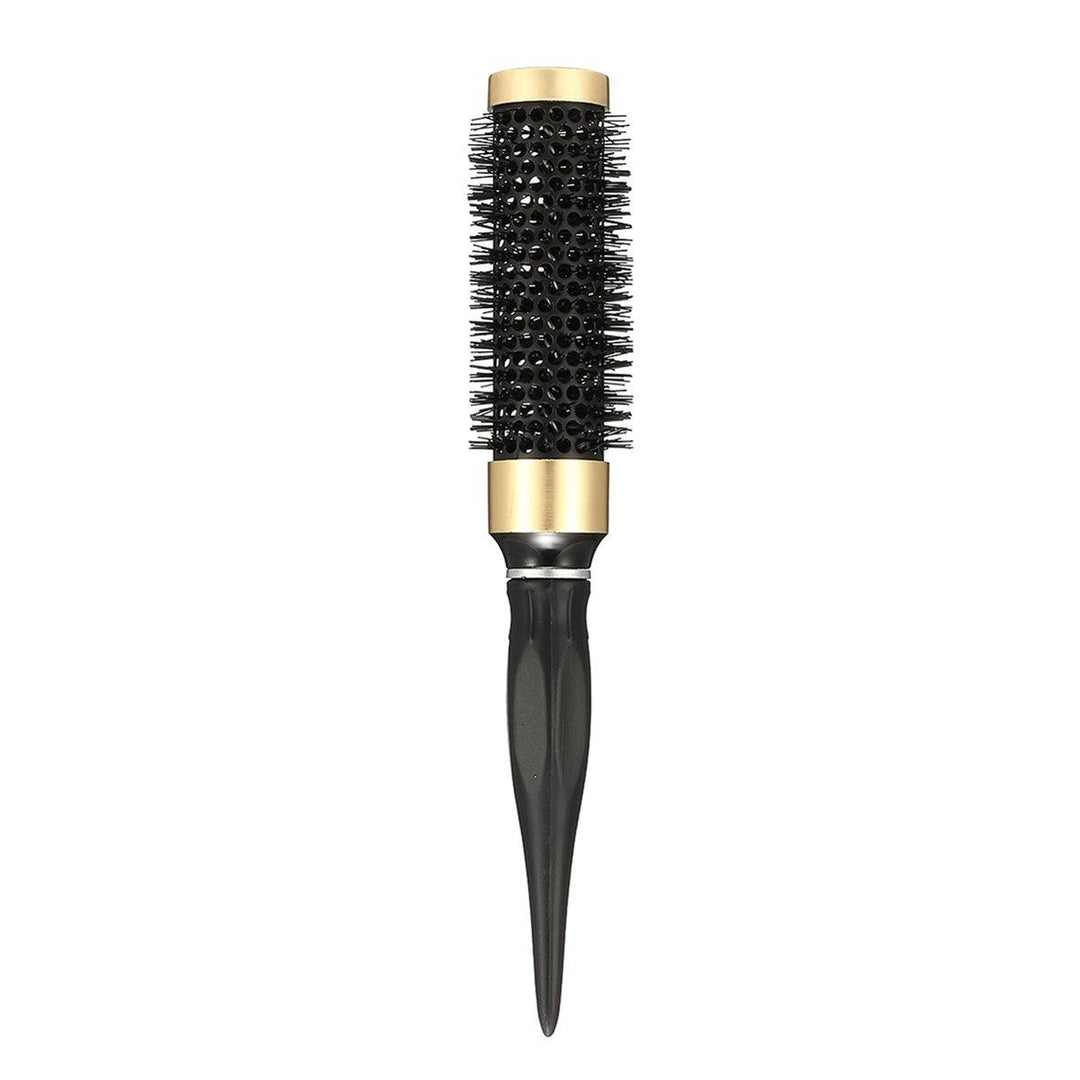 1 Piece Round Curling Hair Comb Plastic Black Salon Barber - MRSLM