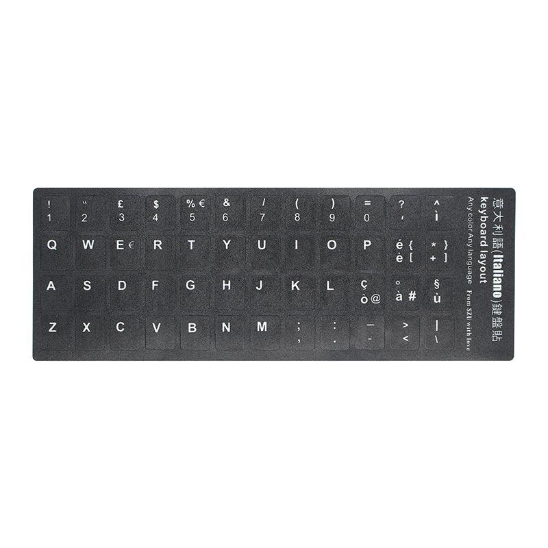 Standard Smooth Laptop Notebook Keyboard Stickers Russian French Italian Arabic Spanish German Japanese Hebrew 9 Language - MRSLM