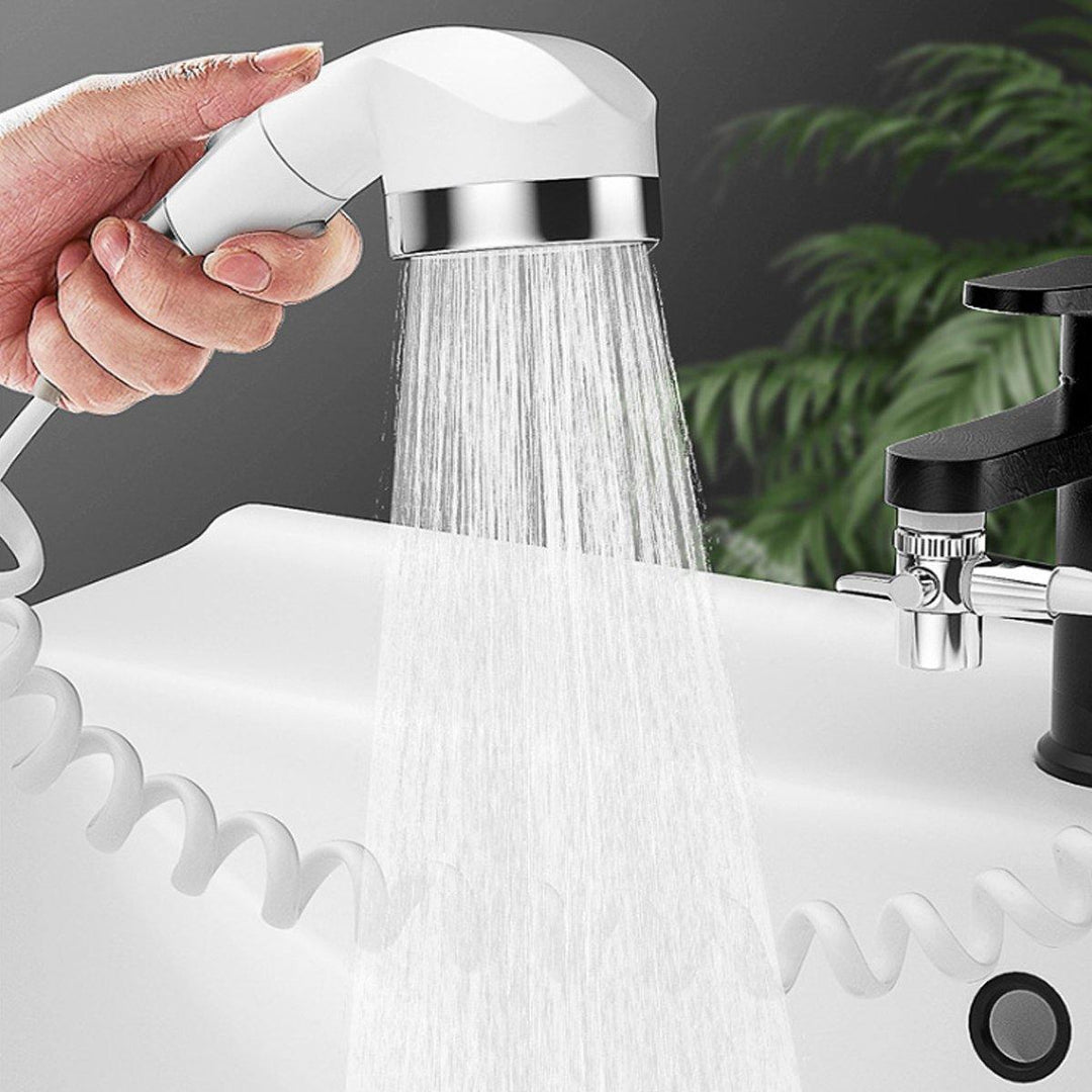 Wall Mounted Shower Faucet Set Bathroom Bathtub Shower Hand Held Spray Mixer - MRSLM