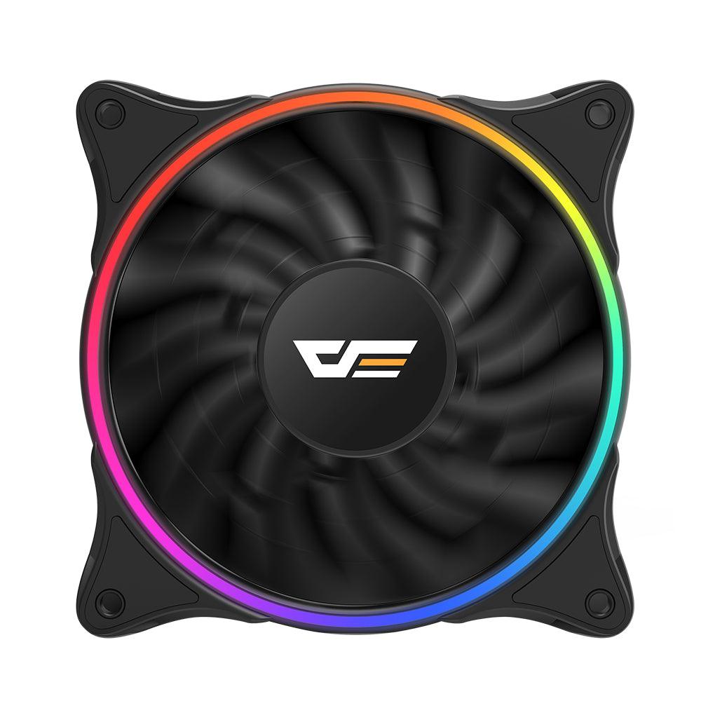 DarkFlash DT120 Water Cooling Fan Ice Tower Water Cooler with RGB 120mm 4Pin PWM CPU Cooling for Inetel AMD CPU - MRSLM
