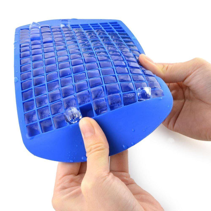 2Pcs 160 Grid Square Ice Tray Silicone Stackable Mold Set for Home Kitchen Tool - MRSLM