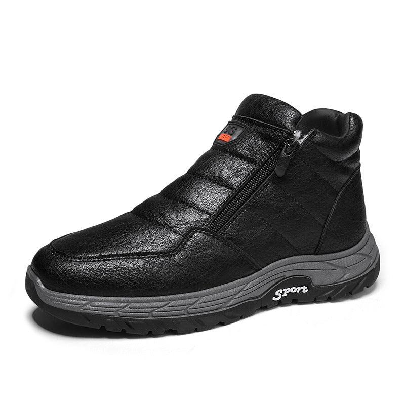 Fleece and cotton warm outdoor hiking shoes, view 3 - MRSLM