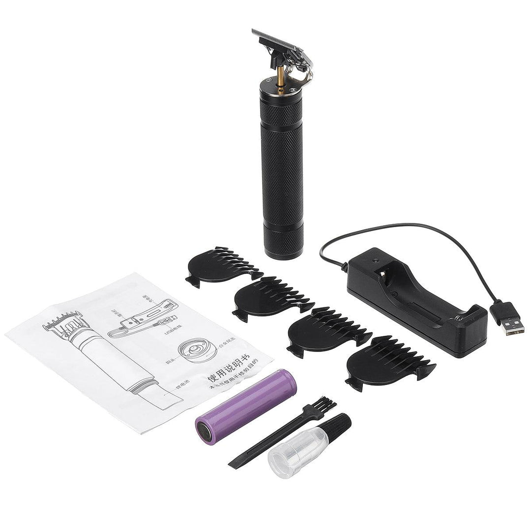 1200mAh USB Rechargeable Hair Clippers Cordless Trimmer Haircut Grooming Kit Styling Tool W/ 4pcs Limit Combs - MRSLM