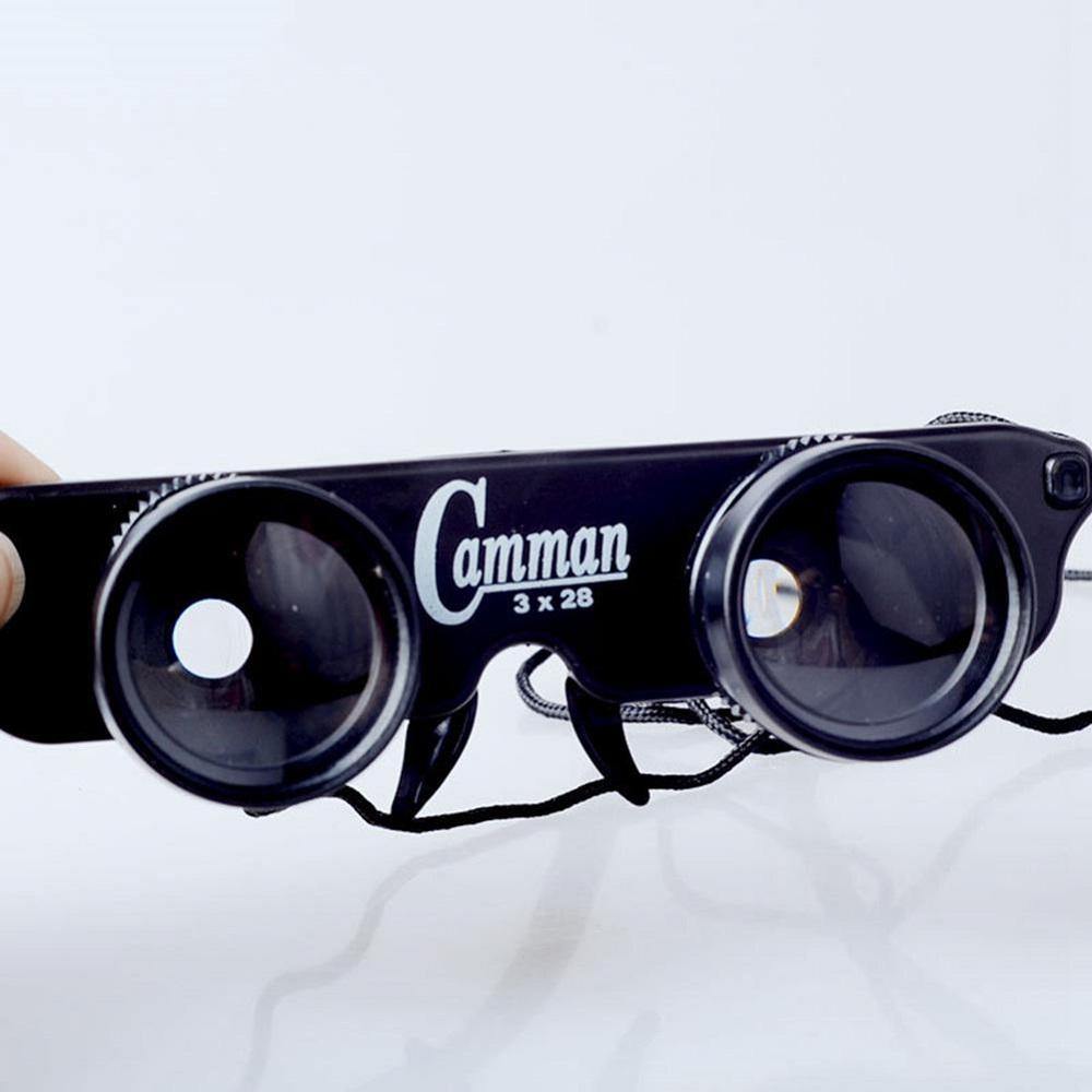 Magnifier Glasses Style Fishing Optics Binoculars Telescope Hiking Concert Football Game Outdoor -Black - MRSLM