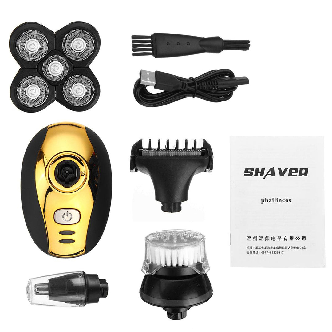 5 Head 4-in-1 Electrical Shaver Nose Hair Apparatus Trimmer - MRSLM