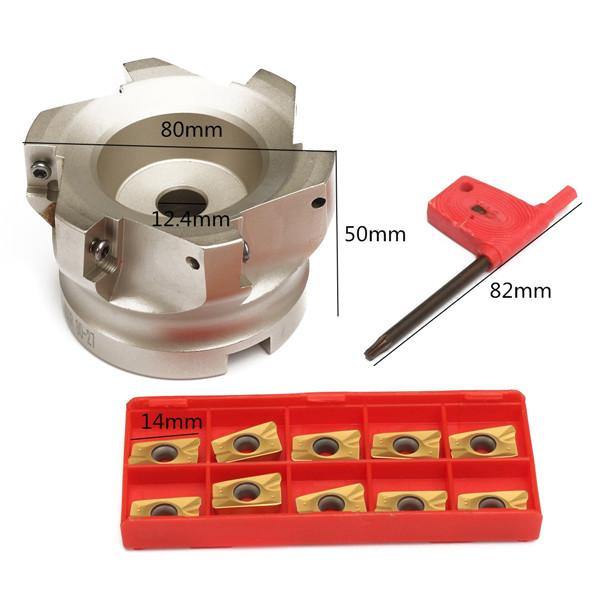 BAP 400R-80-27-6F Indexable Face End Mill Cutter With 10pcs APMT1604PDER Inserts - MRSLM