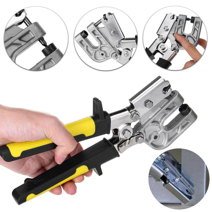 Carbon Steel 10 Inch Single Hand Keel Forceps Metal Punch Lock Drywall Hand Tool Stud Crimper - MRSLM