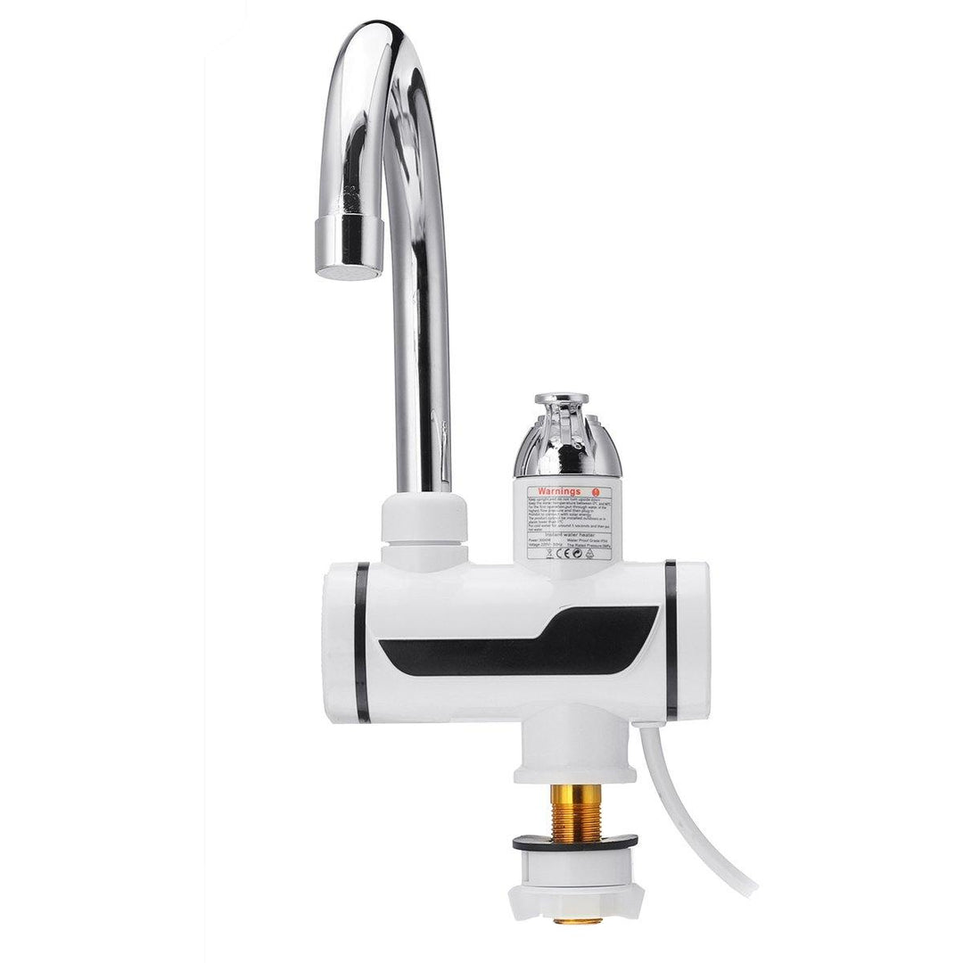 3000W 220V Electric Faucet Tap Hot Water Heater Instant LED Display For Home Bathroom Kitchen With Showerhead - MRSLM