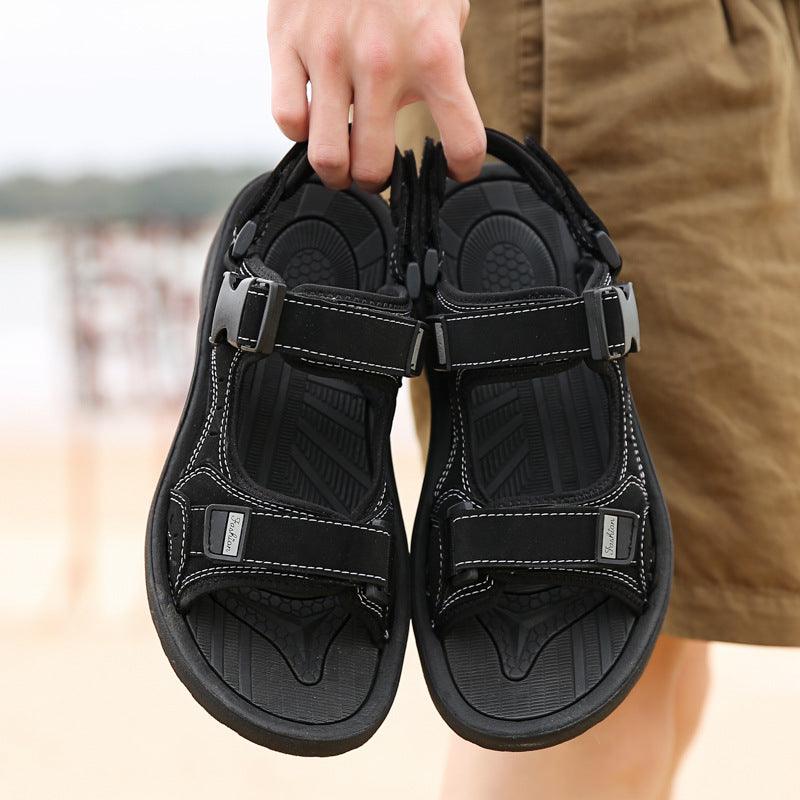 Men Sandals 2021 Summer Shoes Flat Non-slip Outdoor Men Beach Sandals Man Sport Sandals - MRSLM