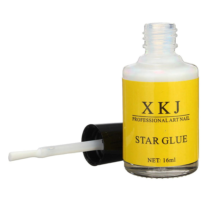 White Glue Nail Art Transfer Tips Adhesive Galaxy Star Foil Sticker 16ml - MRSLM