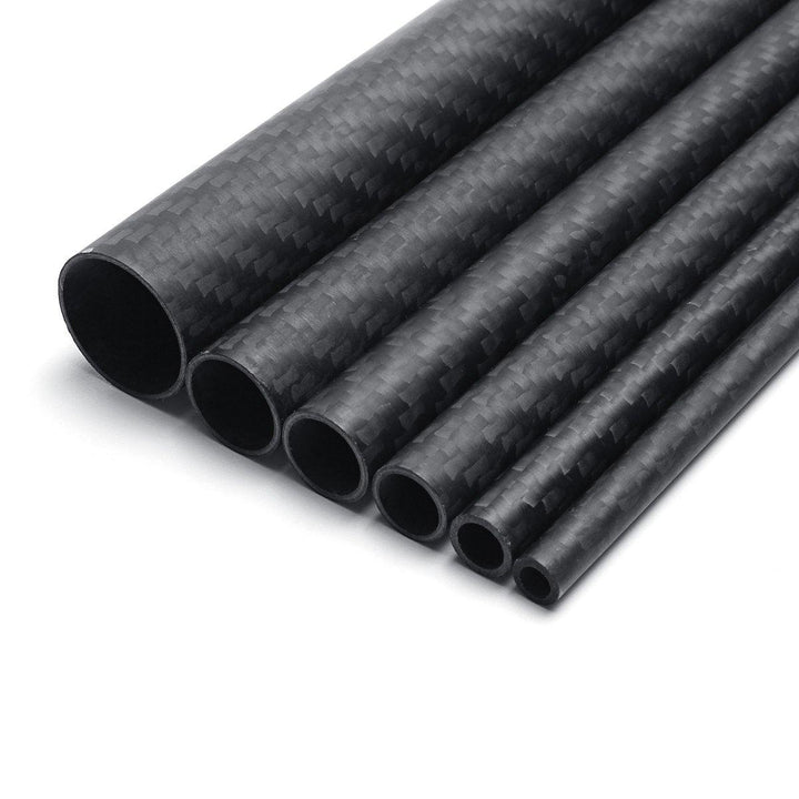 500mm Carbon Fiber Tube From 5mm Up to 20mm Roll Wrapped-Glossy 3K - MRSLM
