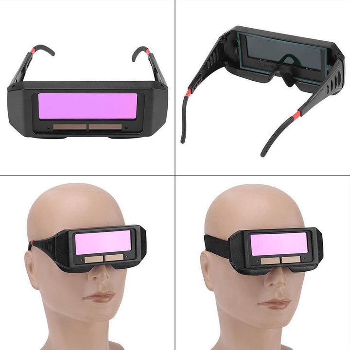 Solar Powered Auto Darkening Welding Mask Helmet Eyes Goggle Welder Glasses - MRSLM