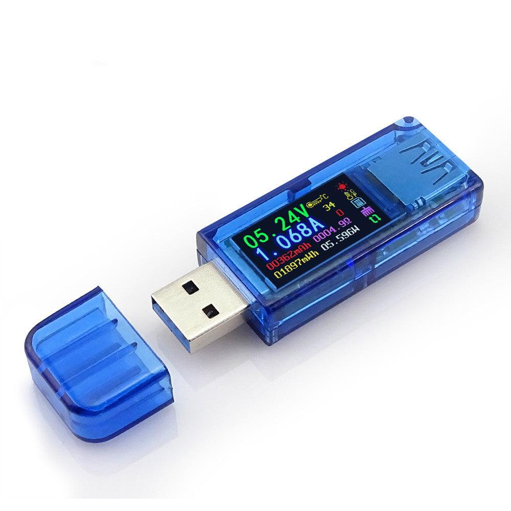 RUIDENG AT34 USB3.0 IPS HD Color Screen USB Tester Voltage Current Capacity Energy Power Equivalent Impedance Temperature Tester 30.00V 4.000A - MRSLM