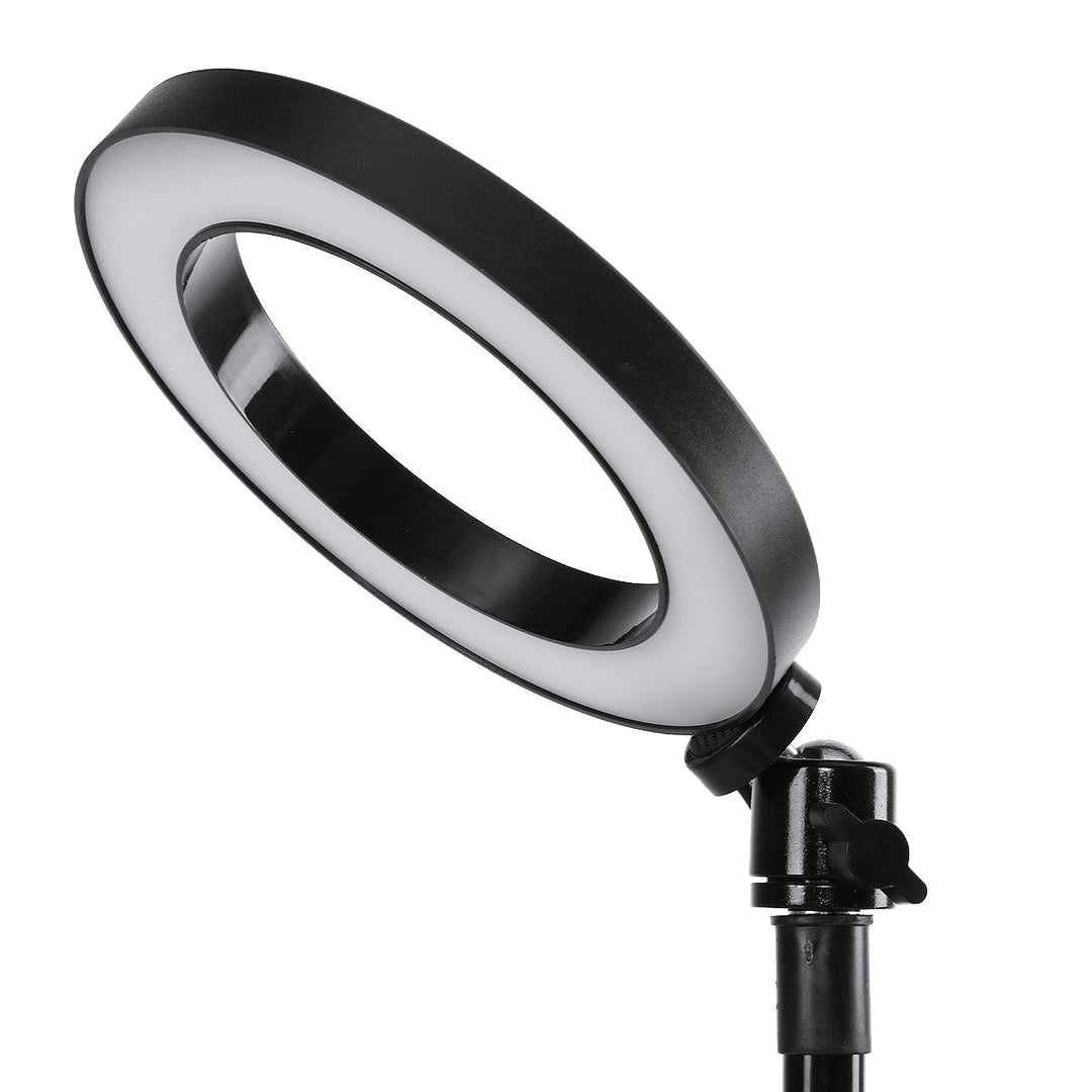 16/25cm Dimmable LED Video Ring Light Tripod Stand with Phone/Mic Holder bluetooth Selfie Shutter for Youtube Tik Tok Live Streaming - MRSLM