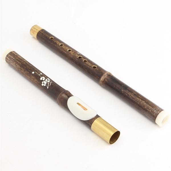 Chinese Black Bamboo Bawu G Key Woodwind Flute Musical Instrument - MRSLM