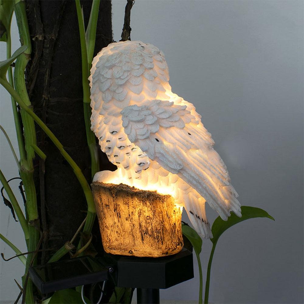 Solar Power LED Owl Lawn Light Home Outdoor Yard Landscape Garden Lamp Waterproof - MRSLM