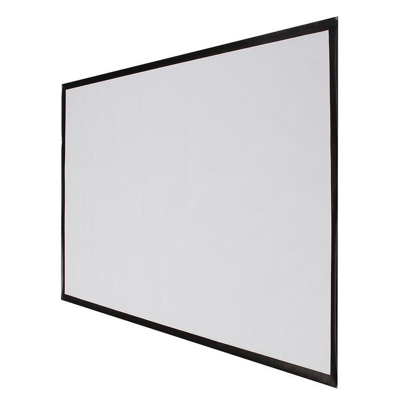 84 Inch Projector Screen 16:9 186cm X 105cm Projector Accessories Fabric Material Matte White - MRSLM