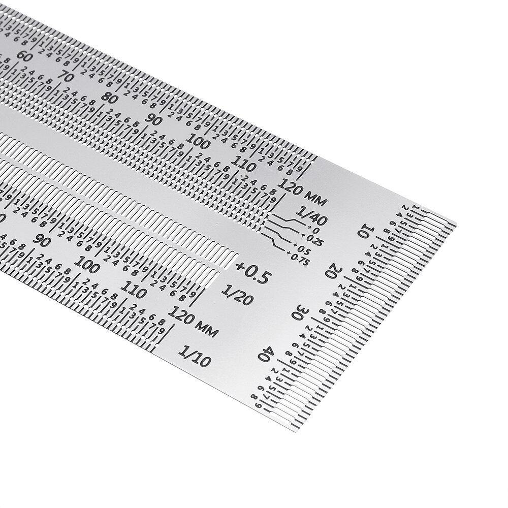 High-precision Scale Ruler T-type Hole Ruler Stainless Woodworking Scribing Mark - MRSLM