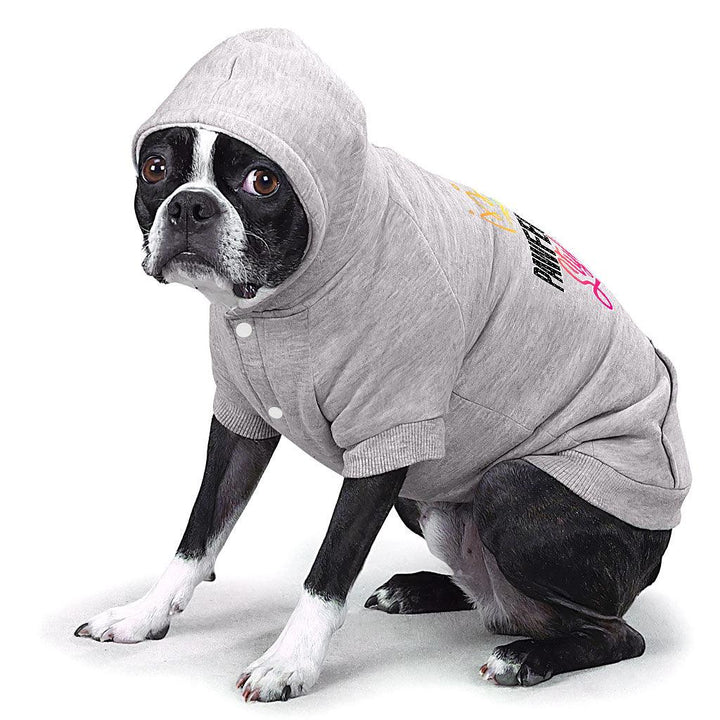 Pawfectly Stylish Dog Hoodie with Pocket - Crown Dog Coat - Printed Dog Clothing - MRSLM