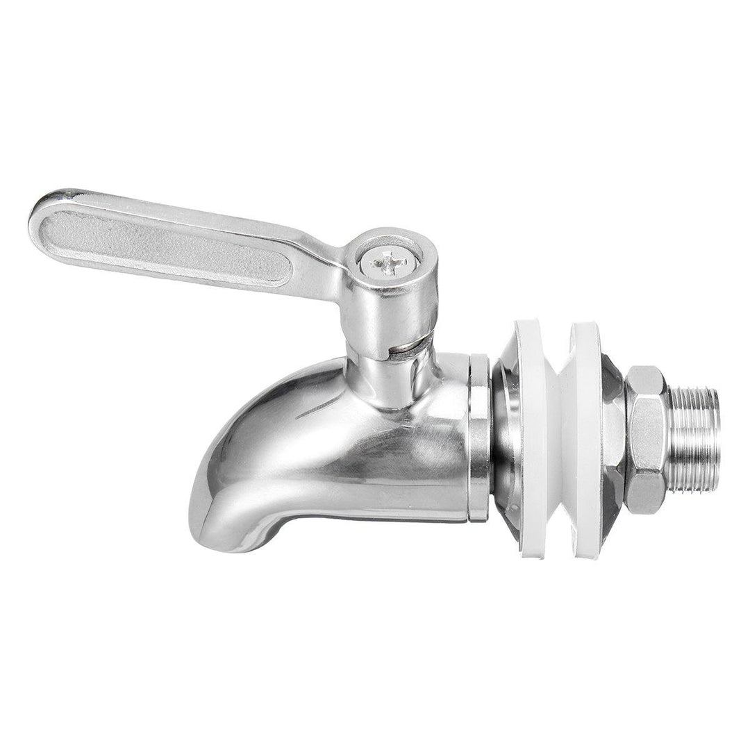 M16 Silver Stainless Steel Faucet Barrel Tap For Drink Beverage Juice Water Coffee With The Switch - MRSLM