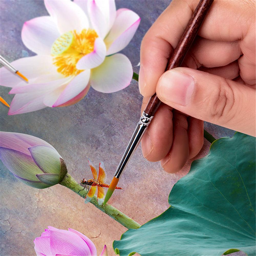 Transon 700 Painting Brush 7pcs Set Watercolor Gouache Line Drawing Pen Nylon Nib 7 Specs Brush Set For Student Beginner (7pcs) - MRSLM