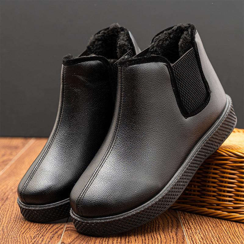 Old Beijing Cloth Shoes Plus Velvet Padded Father - MRSLM