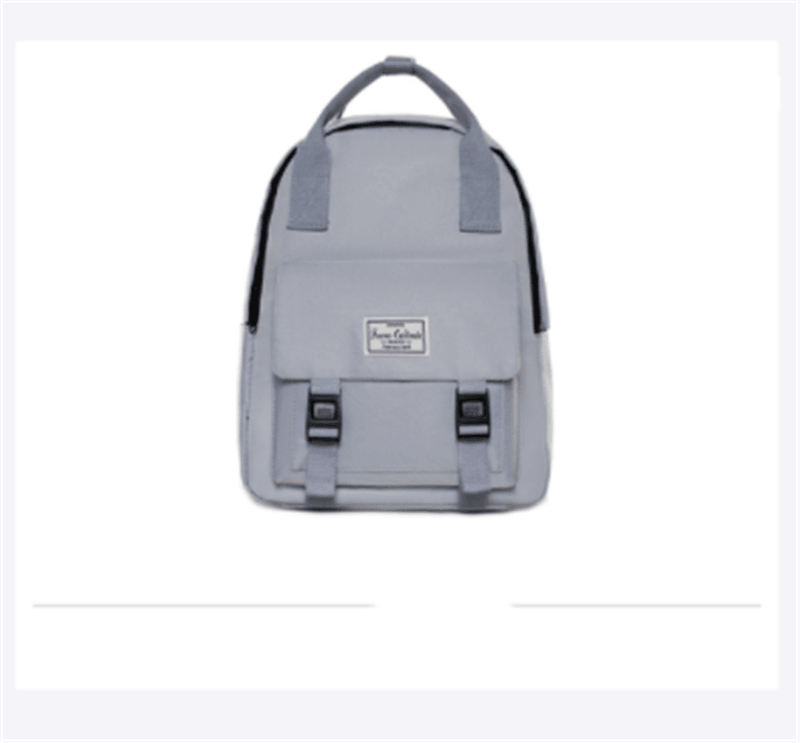 solid color college backpack, view 6 - MRSLM