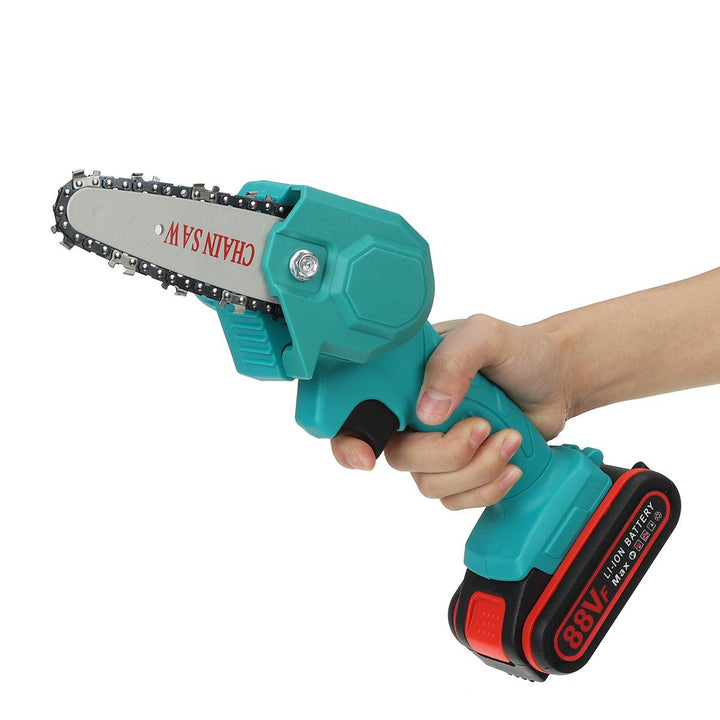 88VF Cordless Electric One-Hand Saw Chain Saw Woodworking Tool W/ 1pc or 2pcs Battery Kit - MRSLM