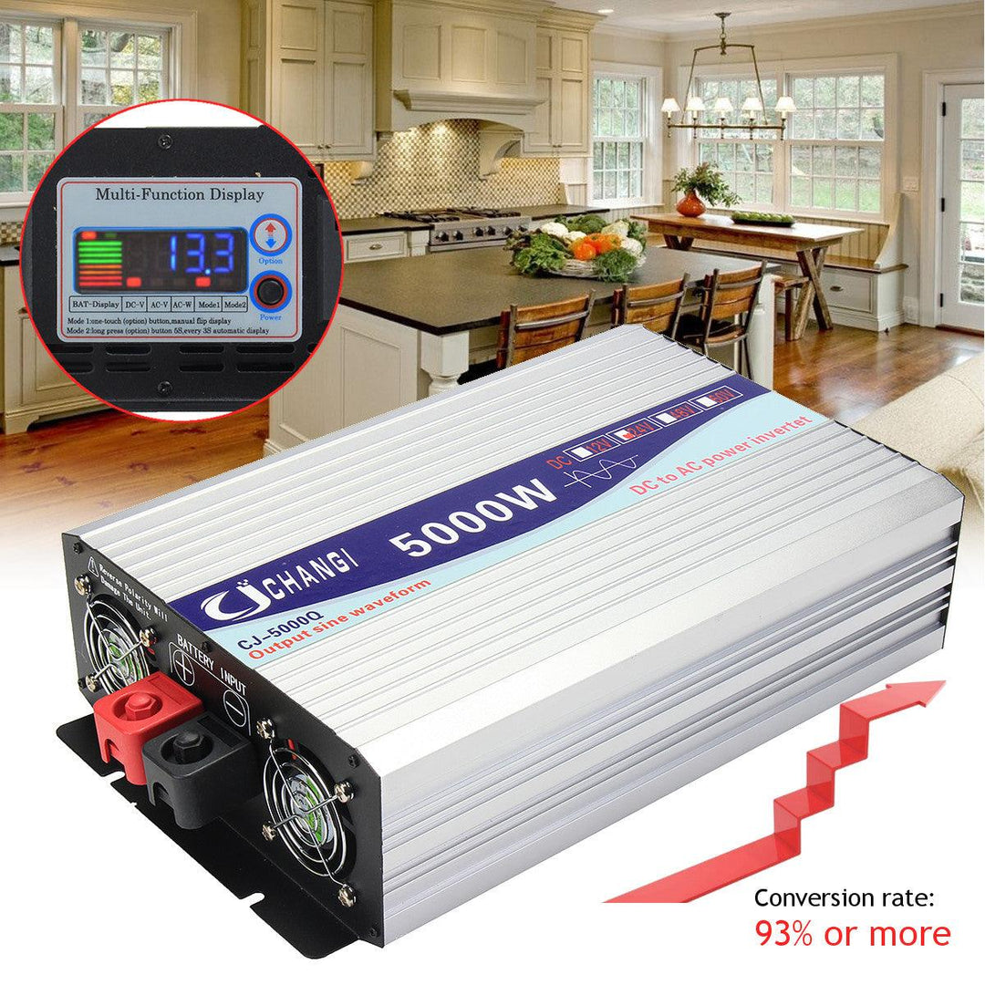 Intelligent Solar Pure Sine Inverter DC 12V/24V To AC 220V 60Hz 3000W/4000W/5000W/6000W Power Converter - MRSLM