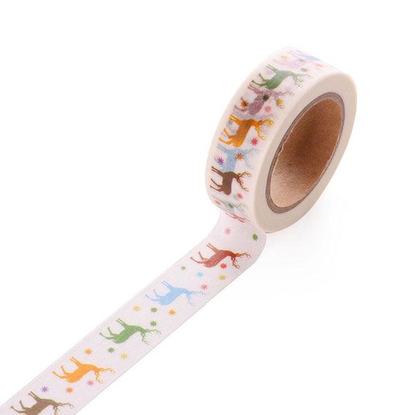 Creative Christmas Tree Santa Claus Tape Decorative Adhesive Washi Tape Masking Sticker DIY Tools - MRSLM