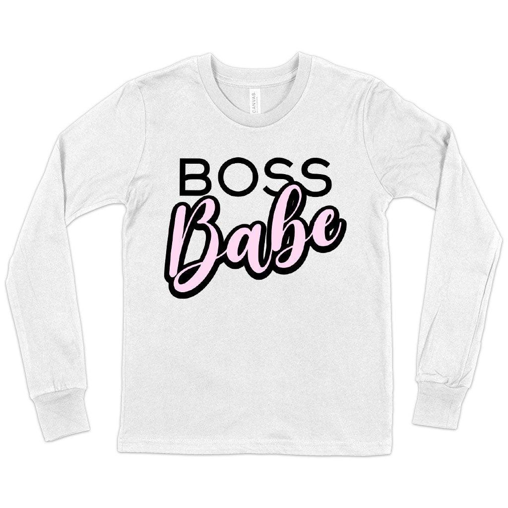 Kids' Boss Babe Graphic Long Sleeve T-Shirt - MRSLM