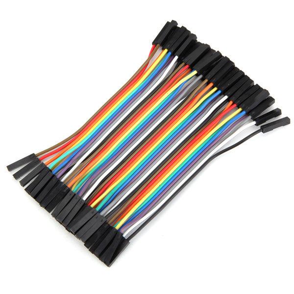 40pcs 10cm Female To Female Jumper Cable Dupont Wire - MRSLM